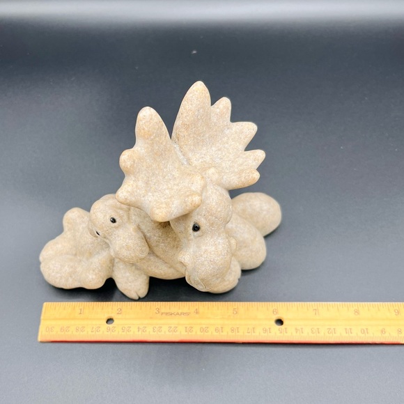 Quarry Critters Second Nature Design 2001 Matilda & Max Moose Vintage #48121 - Picture 3 of 10